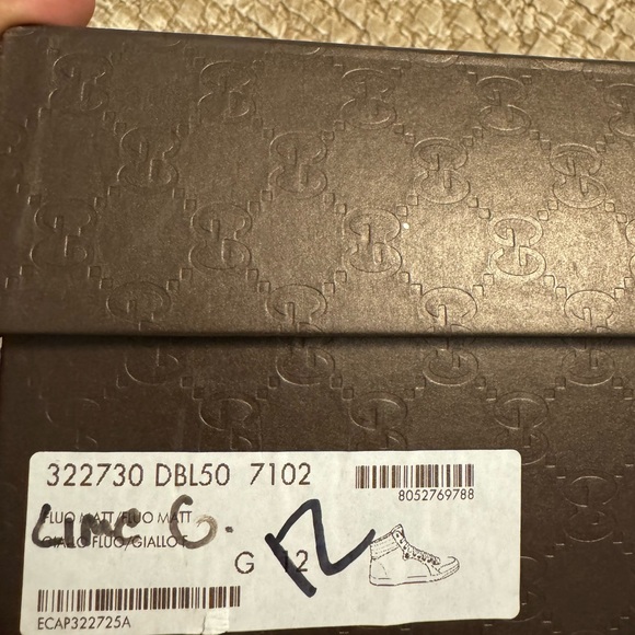 Authentic Gucci lime, green sneaker, limited edition size US 12 - Picture 6 of 6